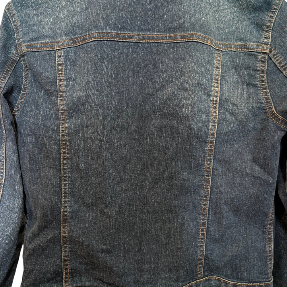 Curve Appeal Dark Wash Denim Jean Jacket - Women's Size Medium - Picture 9 of 14